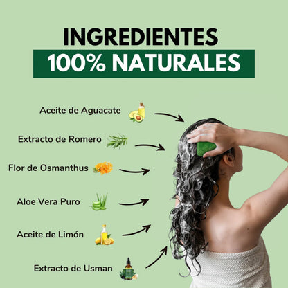 Jabón Coreano Natural para Reducir la Caída y Fortalecer Cabello