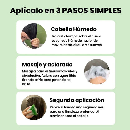 Jabón Coreano Natural para Reducir la Caída y Fortalecer Cabello