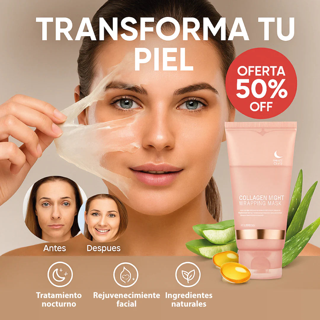 Mascarilla de Colágeno Nocturna | Renueva tu piel con el primer uso