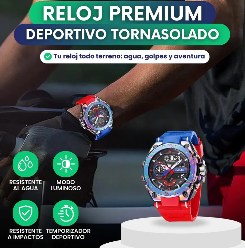 Reloj Premium Tornasolado